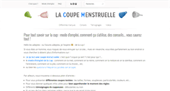 Desktop Screenshot of coupemenstruelle.net