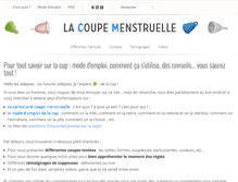 Tablet Screenshot of coupemenstruelle.net